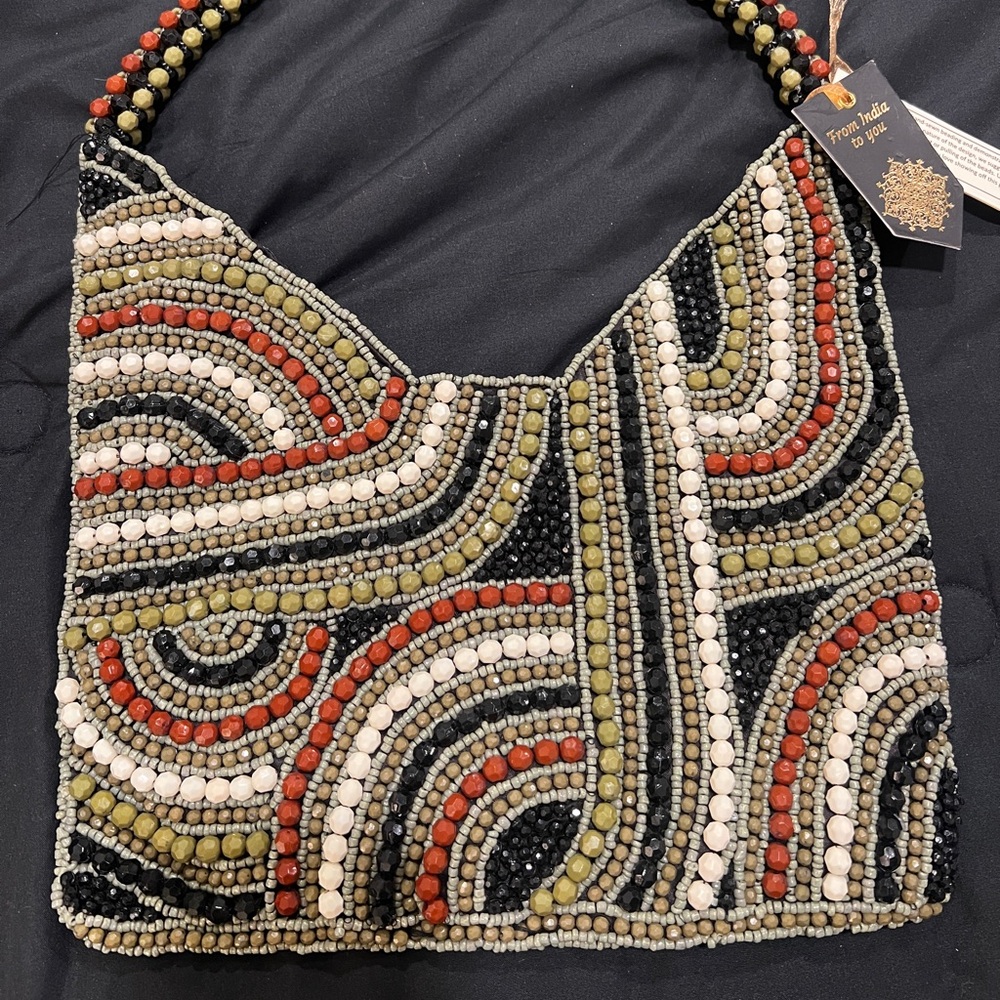 🍂TikTok viral, handcrafted, fall beaded bag🍂